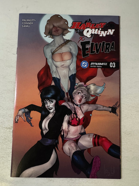 HARLEY QUINN X ELVIRA #3 NM Ben Caldwell D Variant