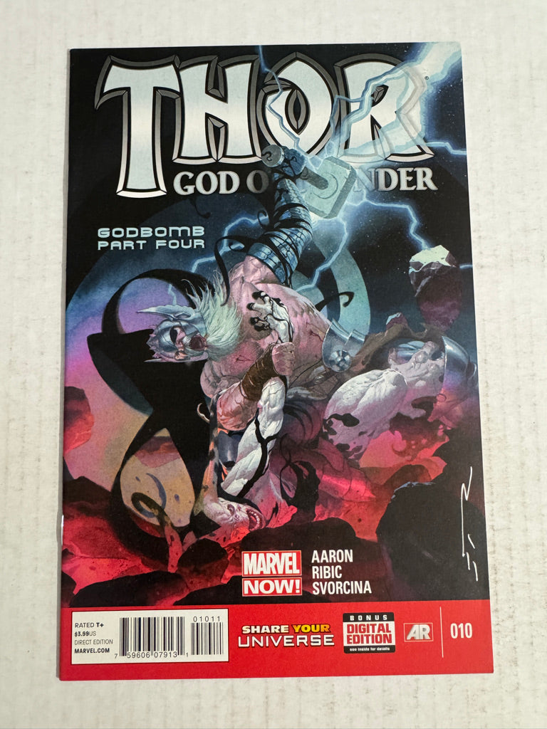THOR GOD OF THUNDER #10 NM- SIGNED by Esad Ribic