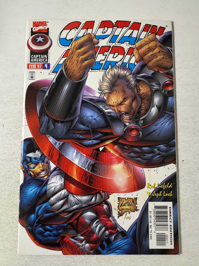 CAPTAIN AMERICA #4 Vol 2 NM Rob Liefeld Cover