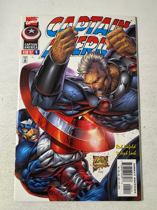 CAPTAIN AMERICA #4 Vol 2 NM Rob Liefeld Cover