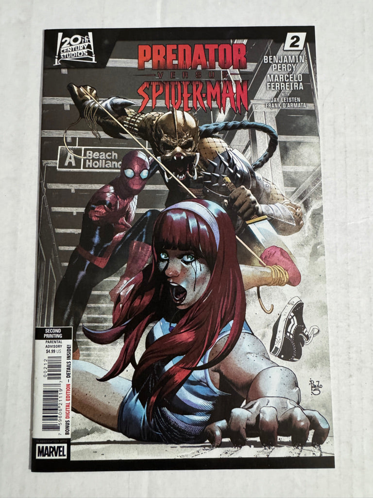 PREDATOR VERSUS SPIDER-MAN #2 NM 2nd Print Variant