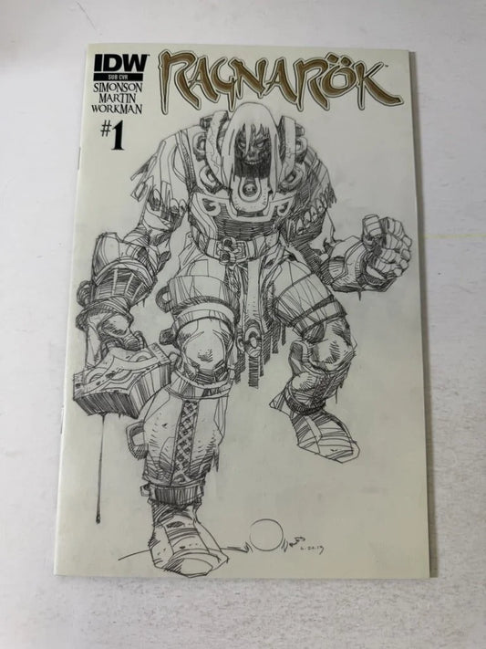 RAGNAROK #1 NM- Walter Simonson Sketch SUB Variant