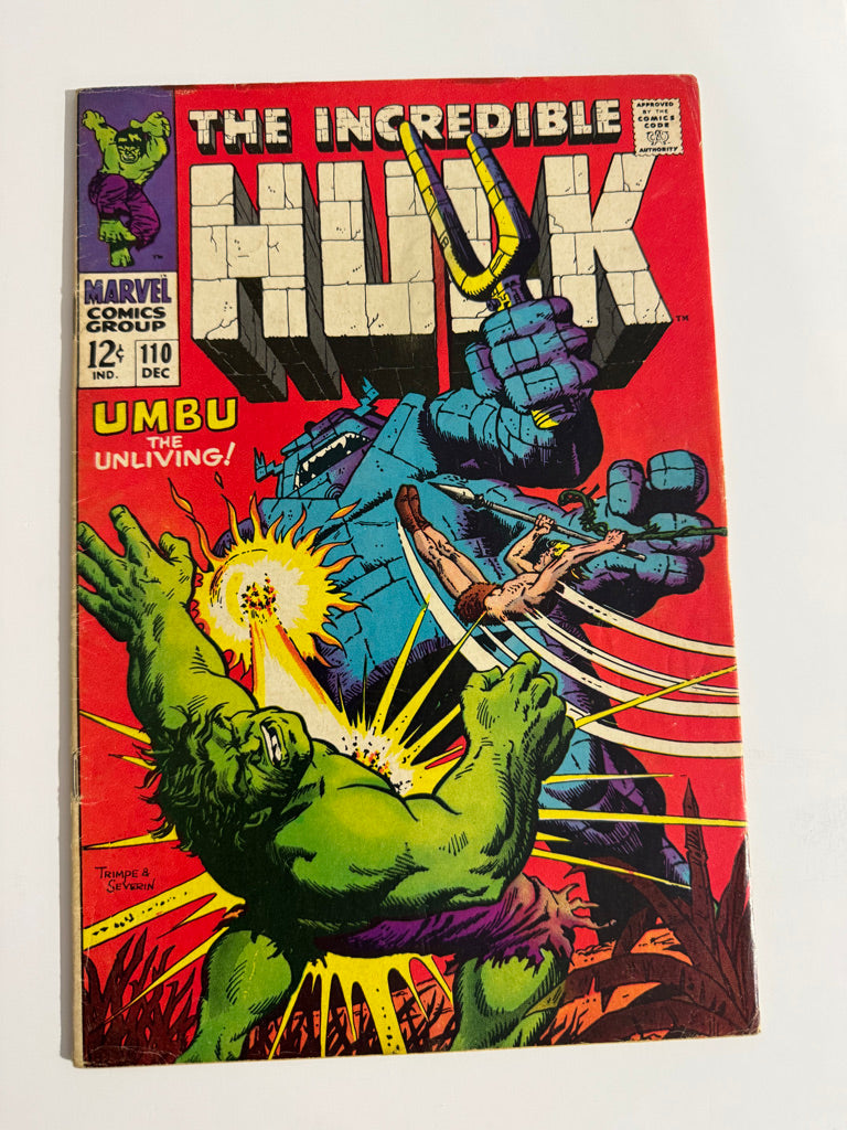 INCREDIBLE HULK #110 VG+