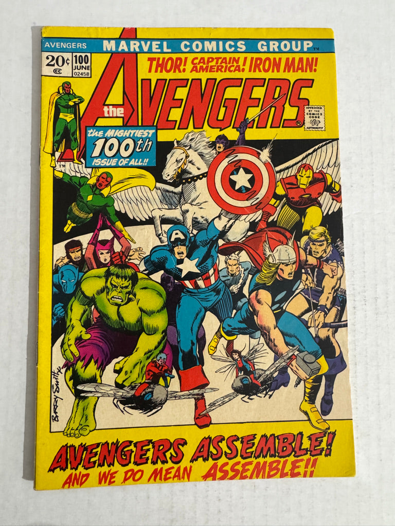 AVENGERS #100 VG+ Barry Windsor-Smith Cover