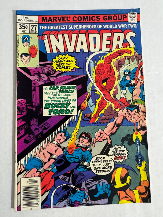INVADERS #27 VG/FN