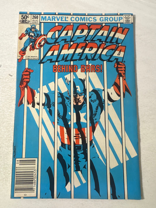 CAPTAIN AMERICA #260 FN- NEWSSTAND