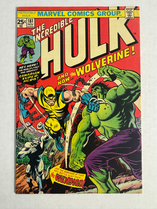 INCREDIBLE HULK #181 VG/FN 1ST APPEARANCE