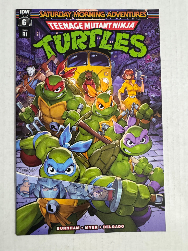 TEENAGE MUTANT NINJA TURTLES SATURDAY MORNING ADVENTURES #6 NM- 1:10 Variant