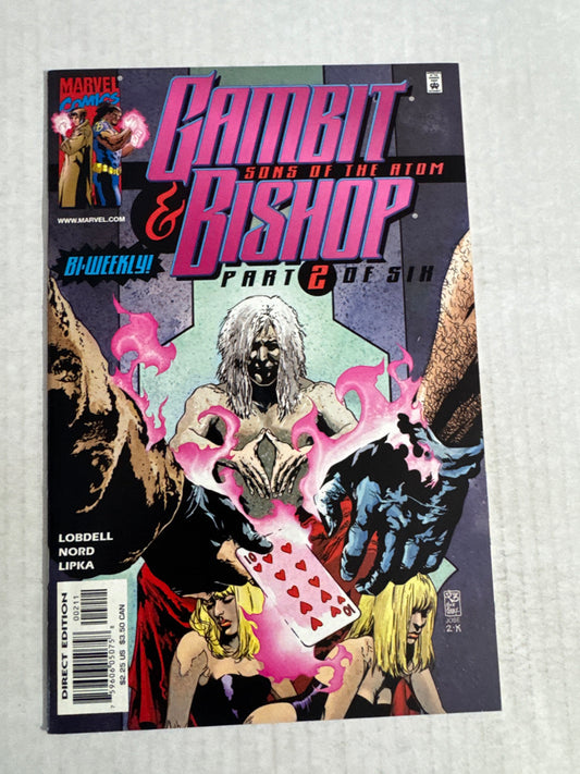GAMBIT & BISHOP Sons of The Atom #2 NM JH Williams III Cover