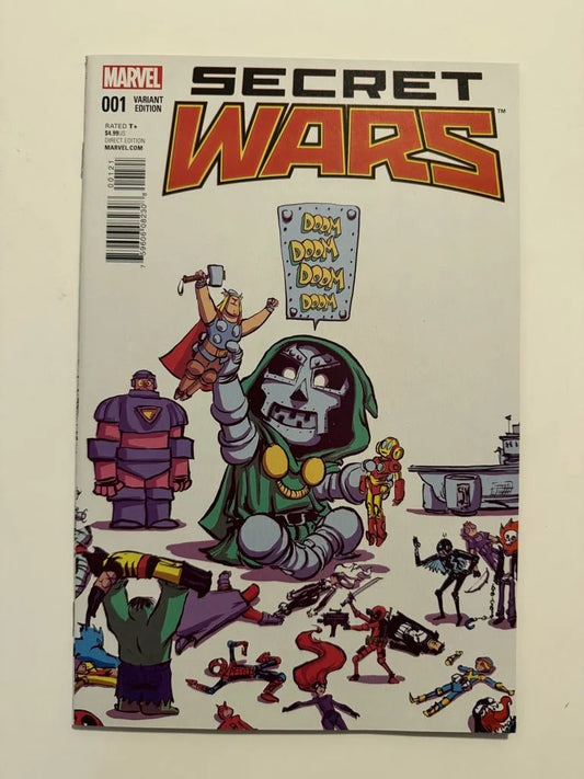 SECRET WARS #1 VF/NM Skottie Young Variant