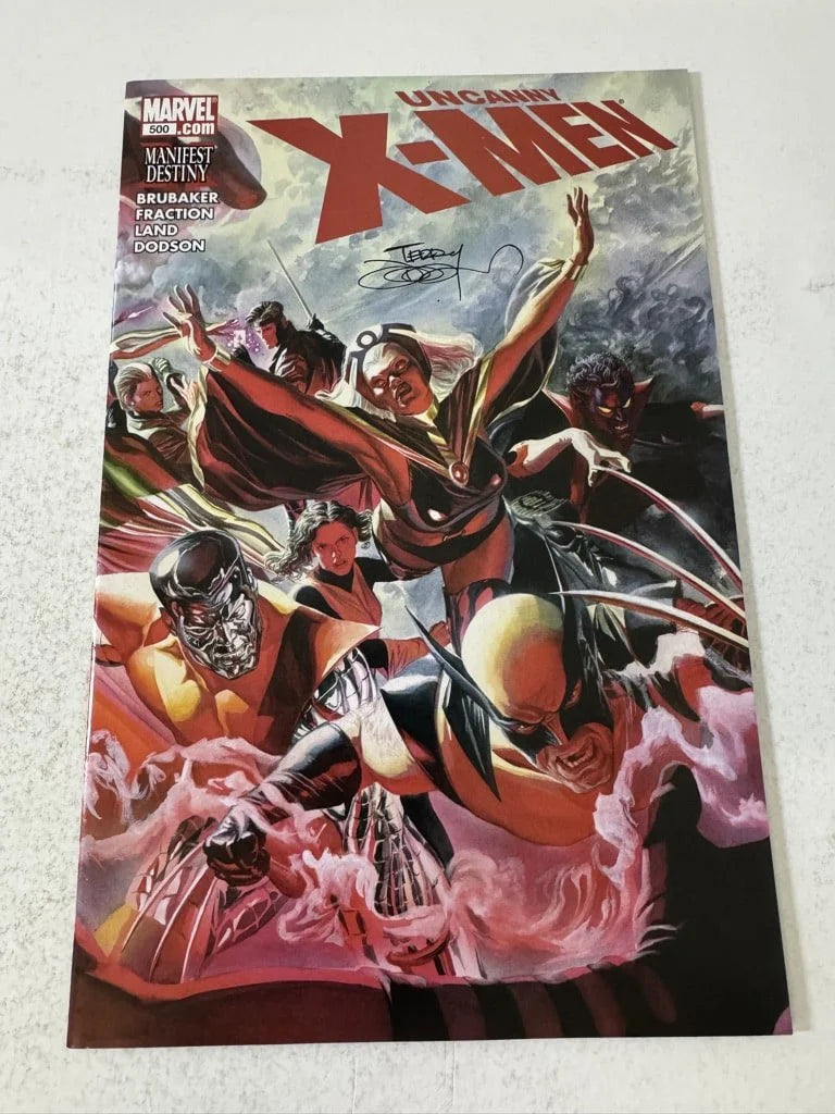 UNCANNY X-MEN #500 NM Alex Ross Cover SIGNED by Terry Dodson