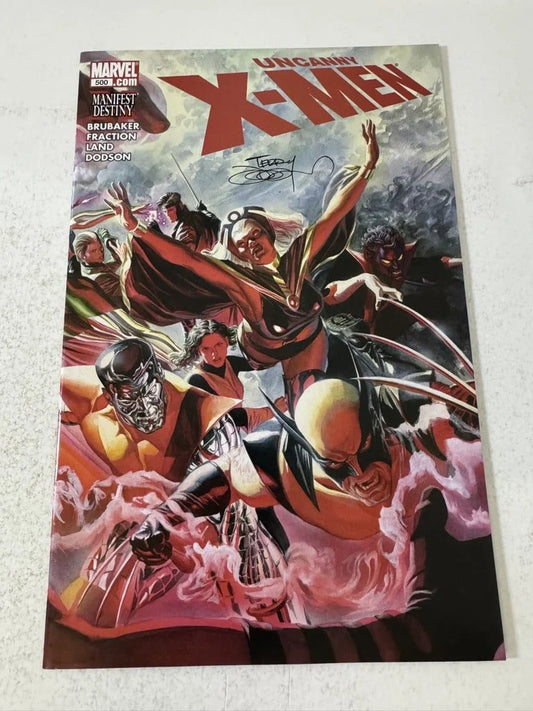 UNCANNY X-MEN #500 NM Alex Ross Cover SIGNED by Terry Dodson