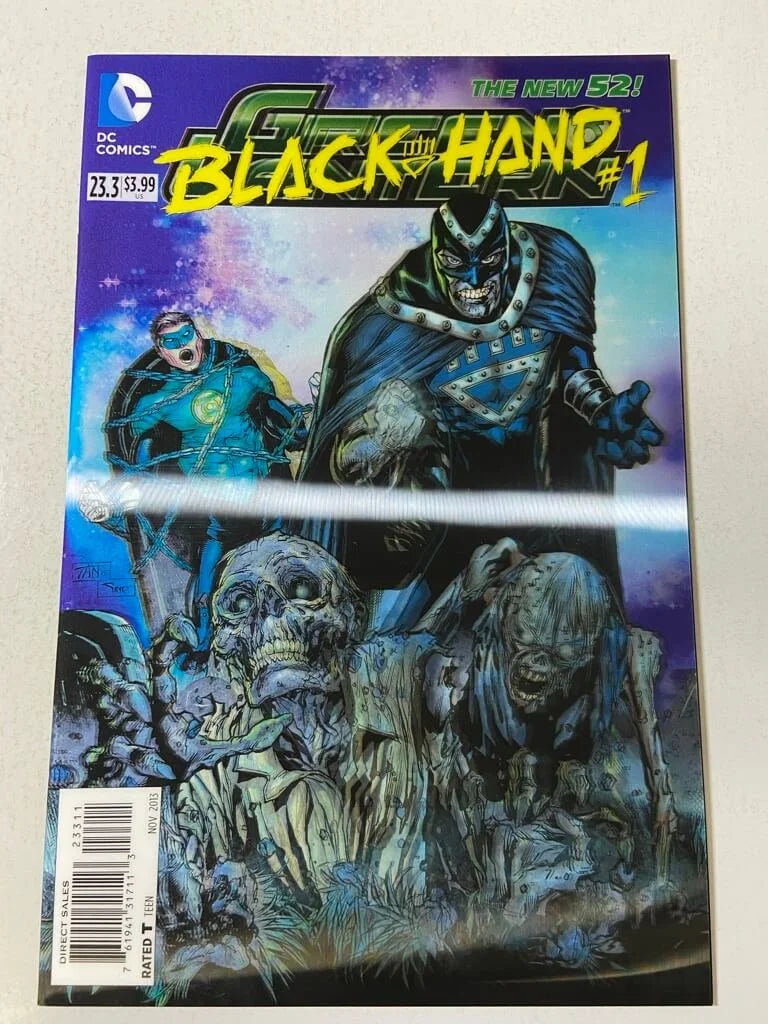 GREEN LANTERN #22.3 Black Hand Vol 5 NM Lenticular Cover