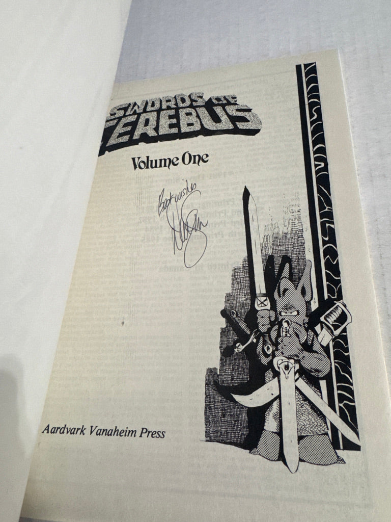 SWORDS OF CEREBUS Vol 1 4th Print VF/NM SIGNED by Dave Sim