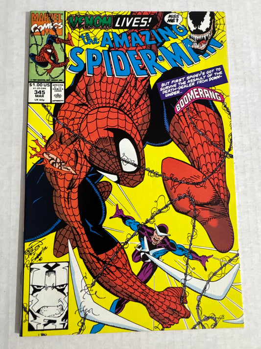 AMAZING SPIDER-MAN #345 NM- Erik Larsen Cover 1ST APPEARANCE