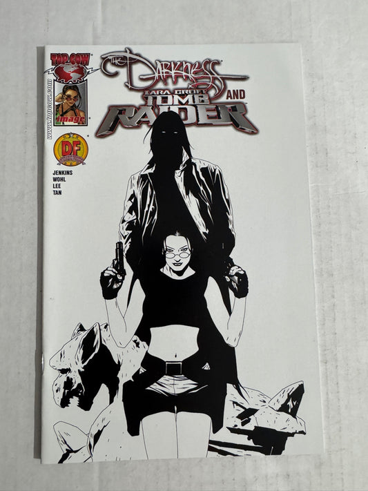 THE DARKNESS AND TOMB RAIDER NM B/W Jae Lee Variant