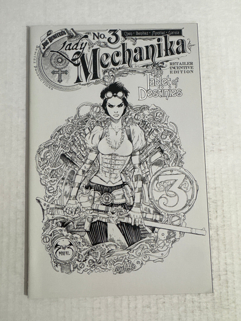 LADY MECHANIKA The Tablet of Destiny #3 NM 1:10 Joe Benitez Variant
