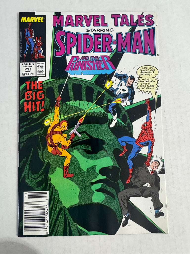 MARVEL TALES #217 VF/NM Mike Zeck Cover NEWSSTAND
