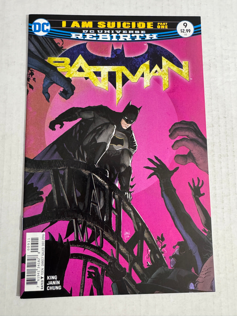 BATMAN #9 Vol 3 NM Mikel Janin Cover
