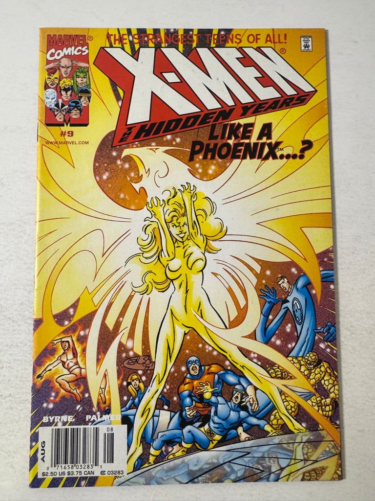 X-MEN THE HIDDEN YEARS #9 VFNM John Byrne Cover NEWSSTAND