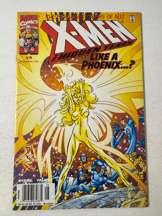 X-MEN THE HIDDEN YEARS #9 VFNM John Byrne Cover NEWSSTAND