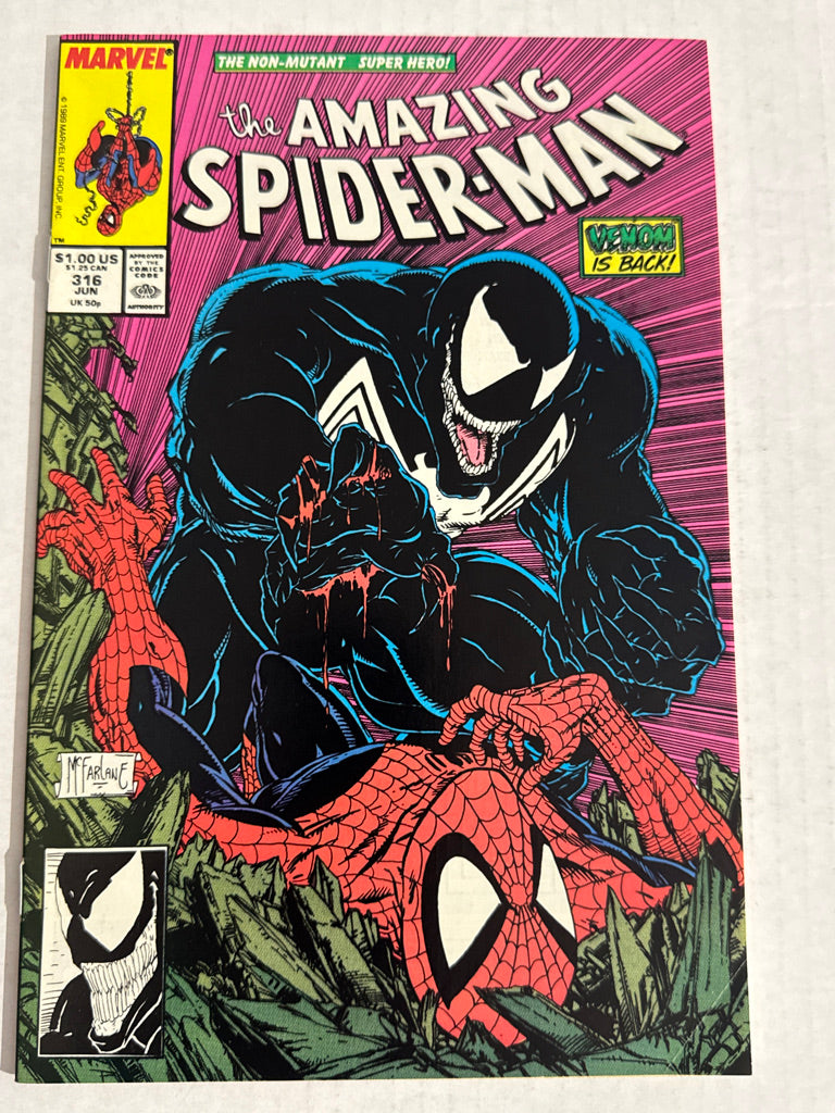 AMAZING SPIDER-MAN #316 VF+ Todd McFarlane Cover