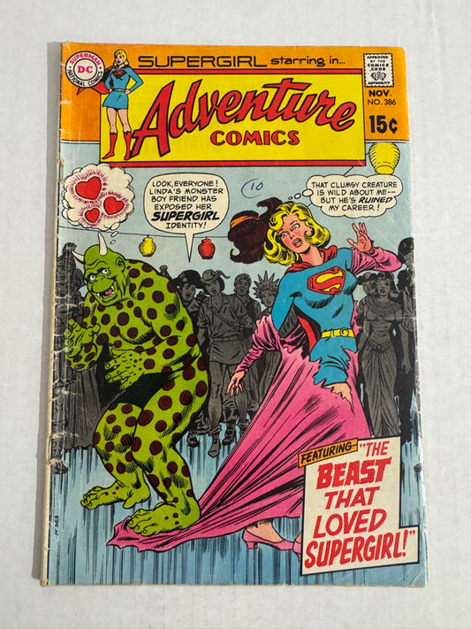 ADVENTURE COMICS #386 GD-