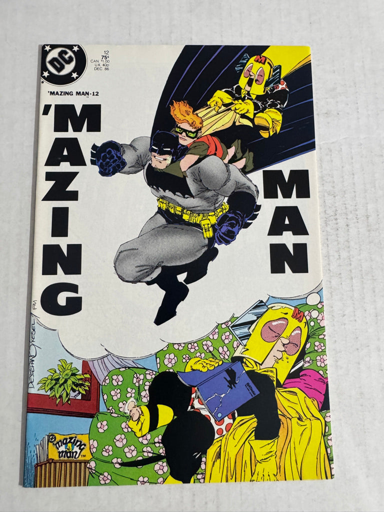 'MAZING MAN #12 NM Frank Miller Cover