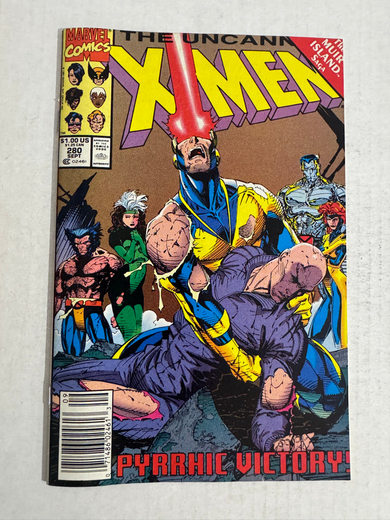 UNCANNY X-MEN #280 VF/NM Jim Lee Cover NEWSSTAND