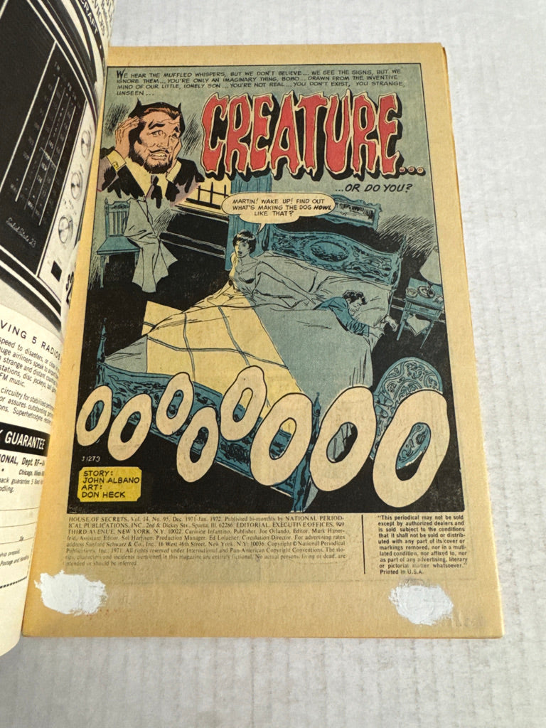 HOUSE OF SECRETS #95 VG+