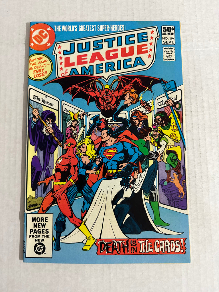 JUSTICE LEAGUE OF AMERICA #194 NM George Perez Cover