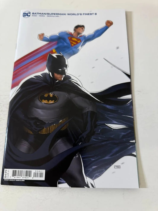 BATMAN SUPERMAN WORLD'S FINEST #8 NM Taurin Clarke Variant