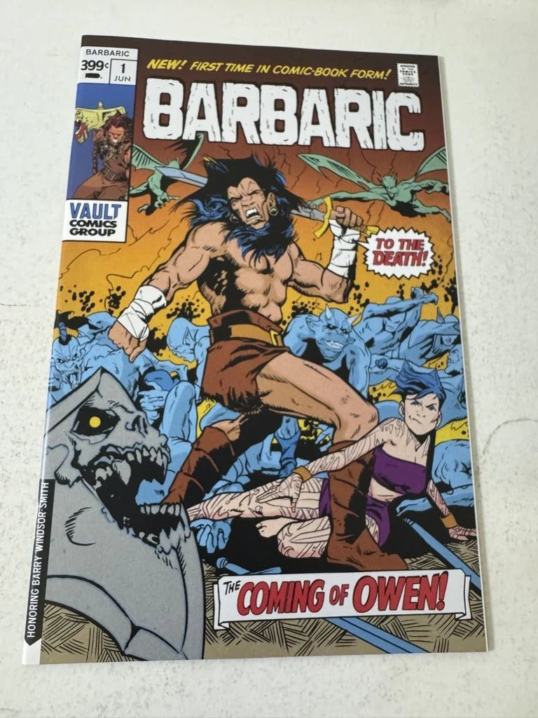 BARBARIC #1 NM Conan The Barbarian Homage C Variant