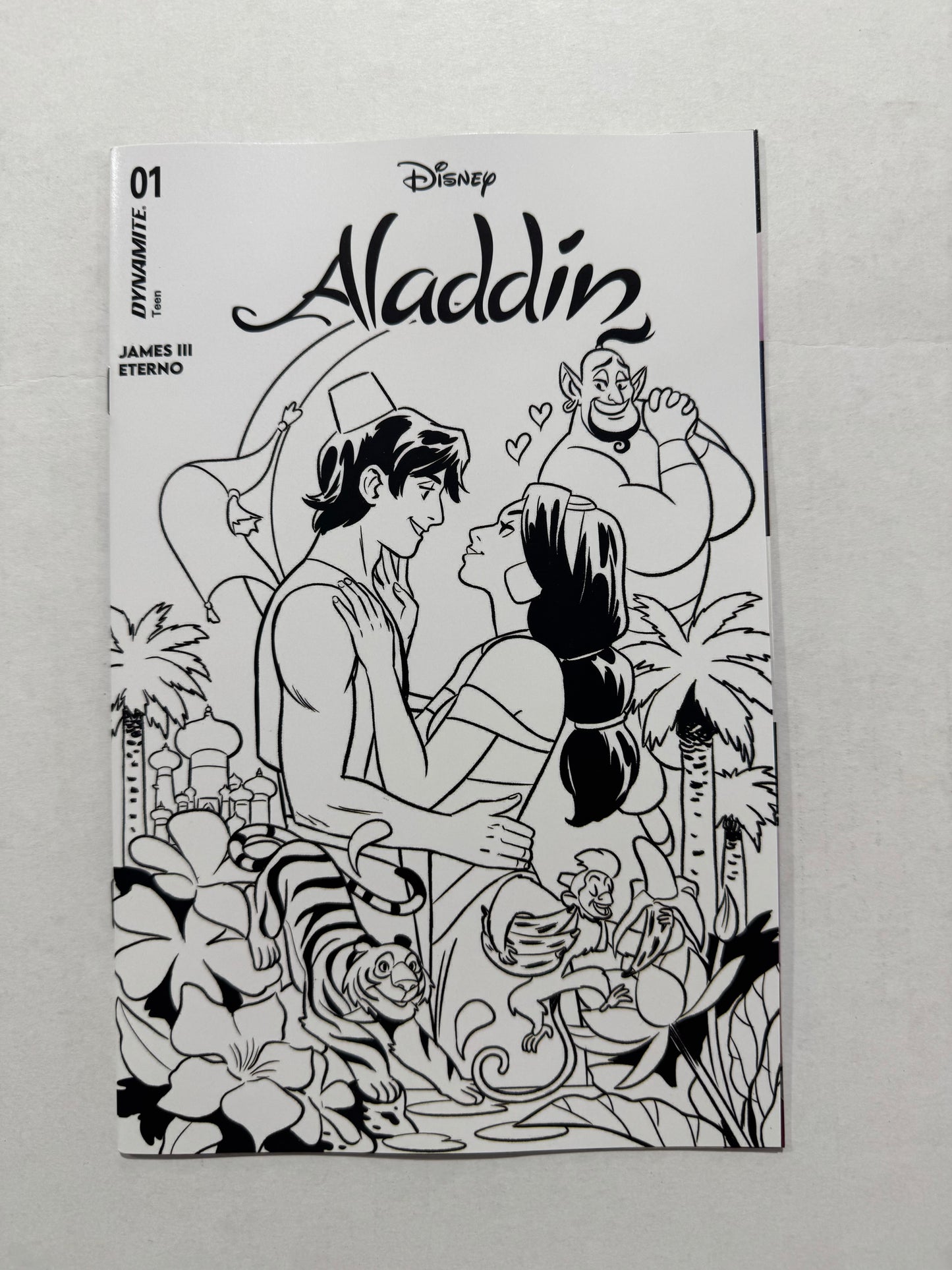 Disney ALADDIN #1 NM 1:10 B/W Bustos Variant