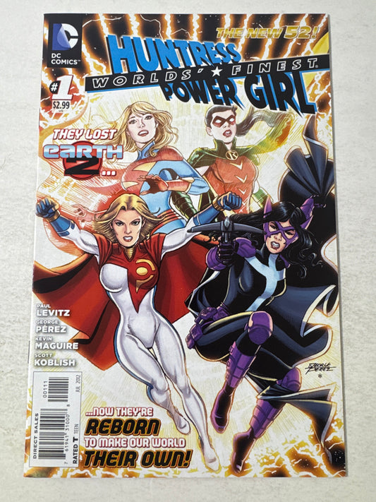 HUNTRESS POWER GIRL WORLD'S FINEST #1 NM George Perez Cover