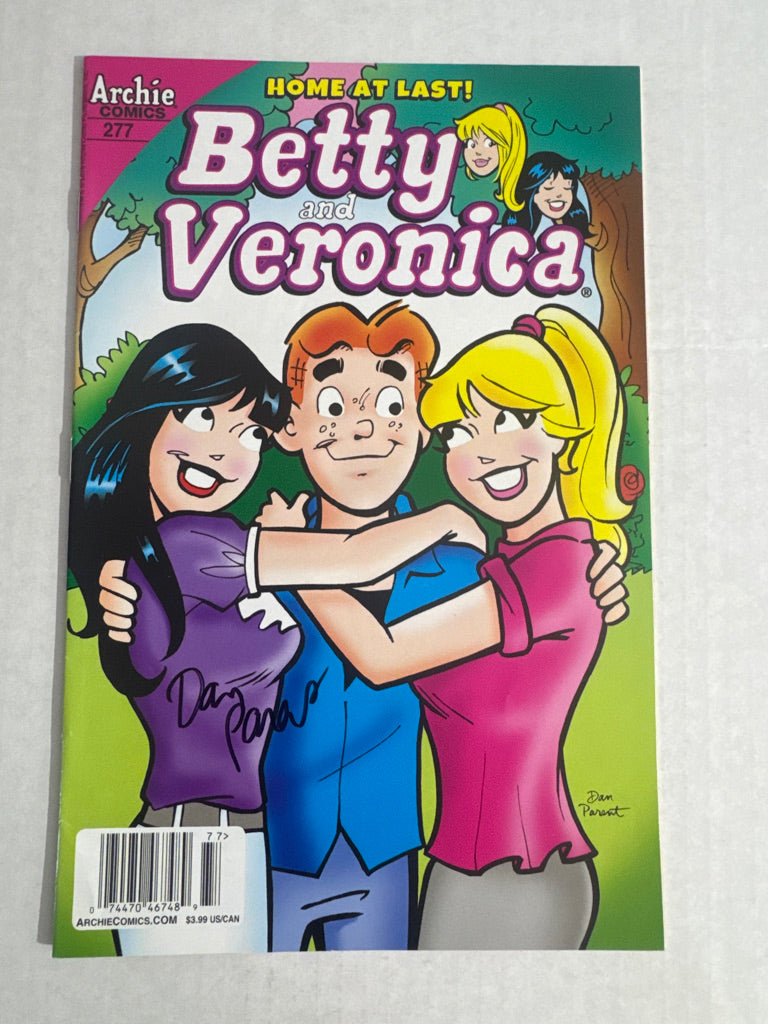 BETTY AND VERONICA #277 VF NEWSSTAND SIGNED by Dan Parent