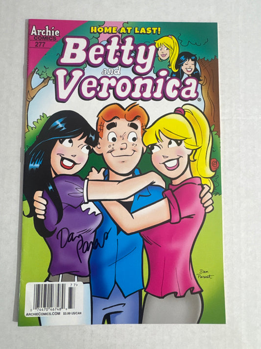 BETTY AND VERONICA #277 VF NEWSSTAND SIGNED by Dan Parent