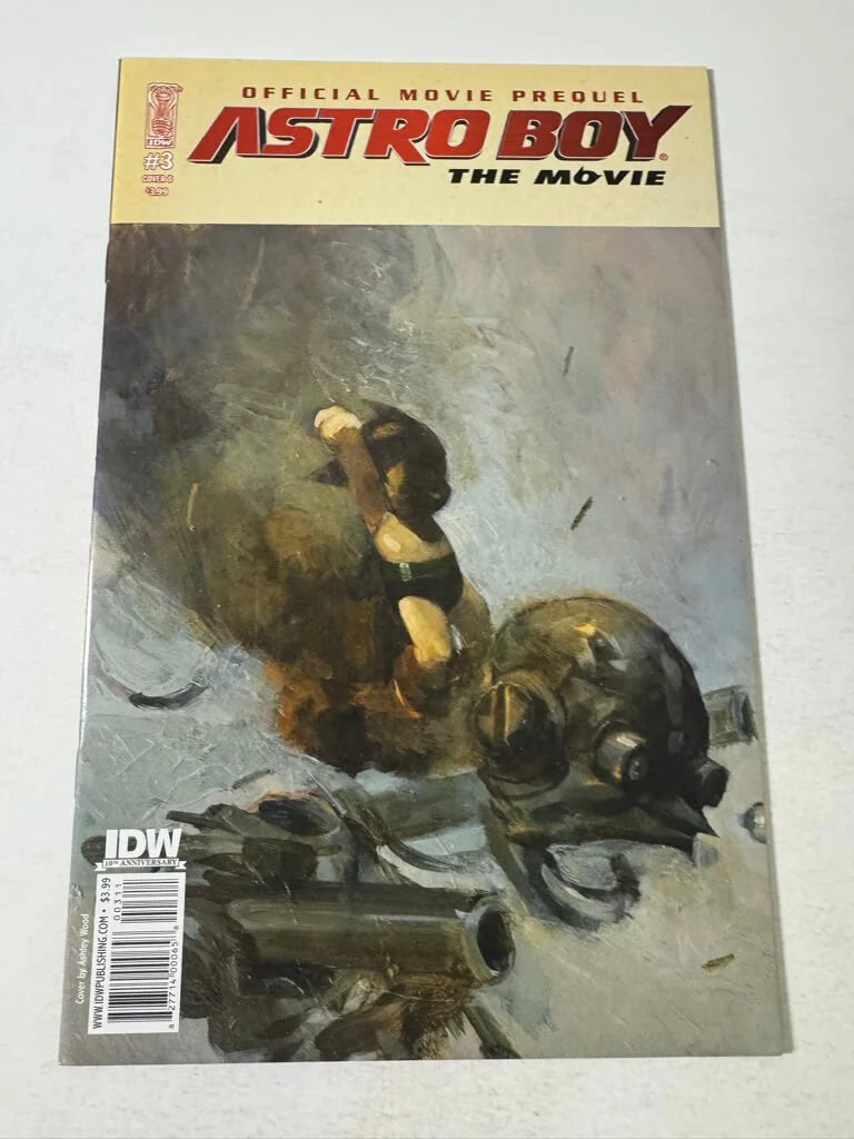 OFFICIAL MOVIE PREQUEL ASTRO BOY THE MOVIE #3 NM- Ashley Wood B Variant