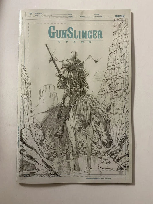 GUNSLINGER SPAWN #1 NM 1:50 Greg Capullo Sketch Variant