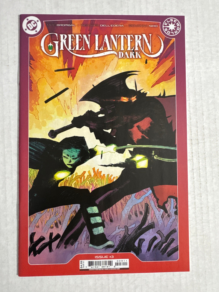 GREEN LANTERN DARK #3 NM Werther Dell'Edera Cover