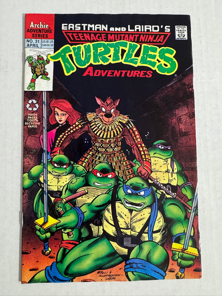 TEENAGE MUTANT NINJA TURTLES ADVENTURES #31 FN+