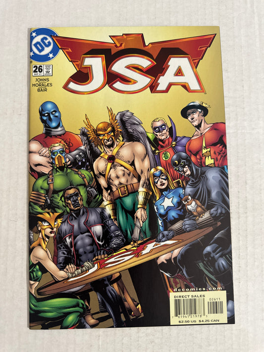 JSA #26 NM- Rags Morales Cover