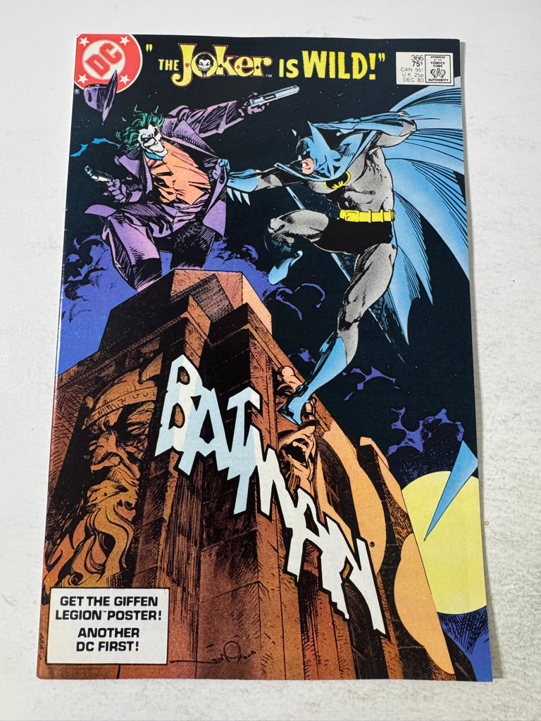 BATMAN #366 VF+ Walt Simonson Cover