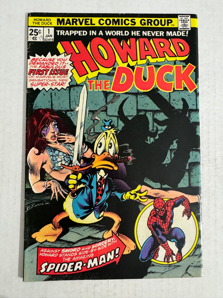 HOWARD THE DUCK #1 FN- Frank Brunner Cover