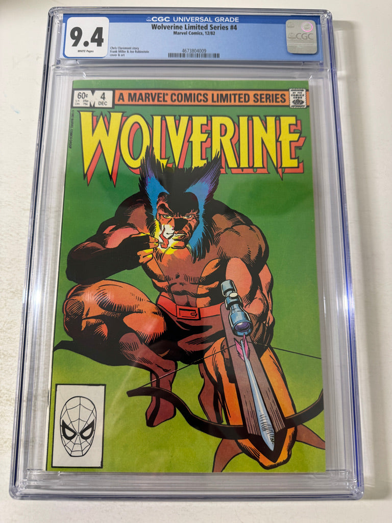 WOLVERINE #4 9.4 CGC Frank Miller Cover
