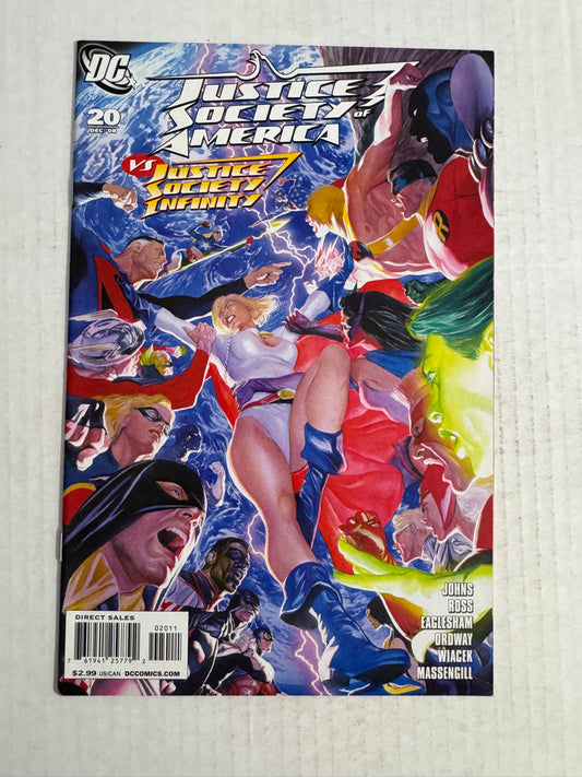 JUSTICE SOCIETY OF AMERICA #20 Vol 3 NM Alex Ross Cover