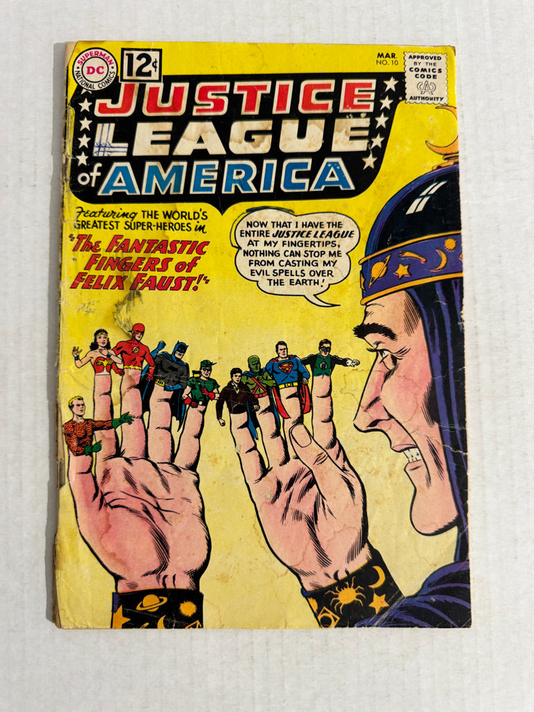 JUSTICE LEAGUE OF AMERICA #10 GD- 1ST APPEARANCE