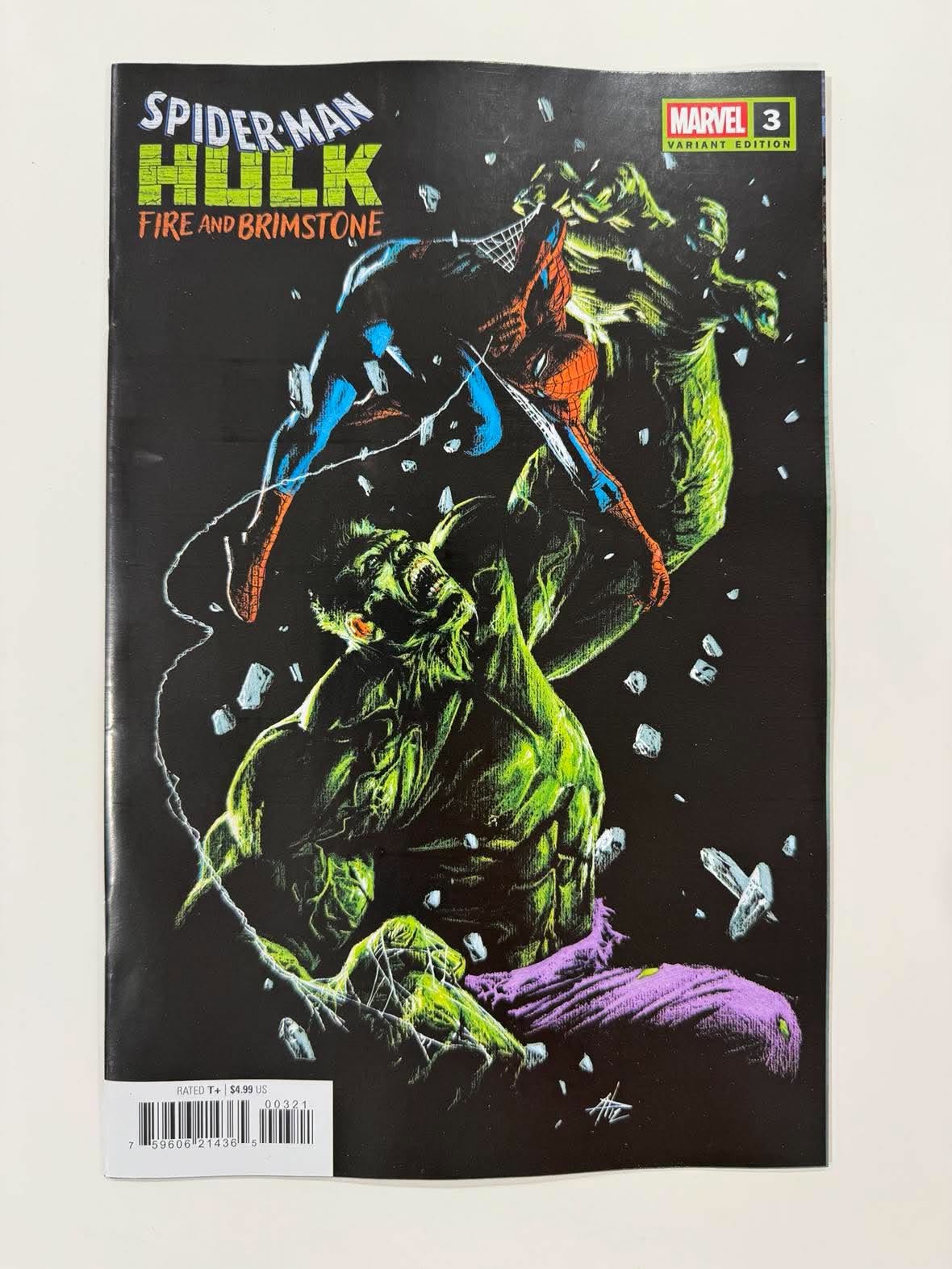 SPIDER-MAN / HULK: FIRE AND BRIMSTONE #3 NM Gabriele Dell'Otto Variant