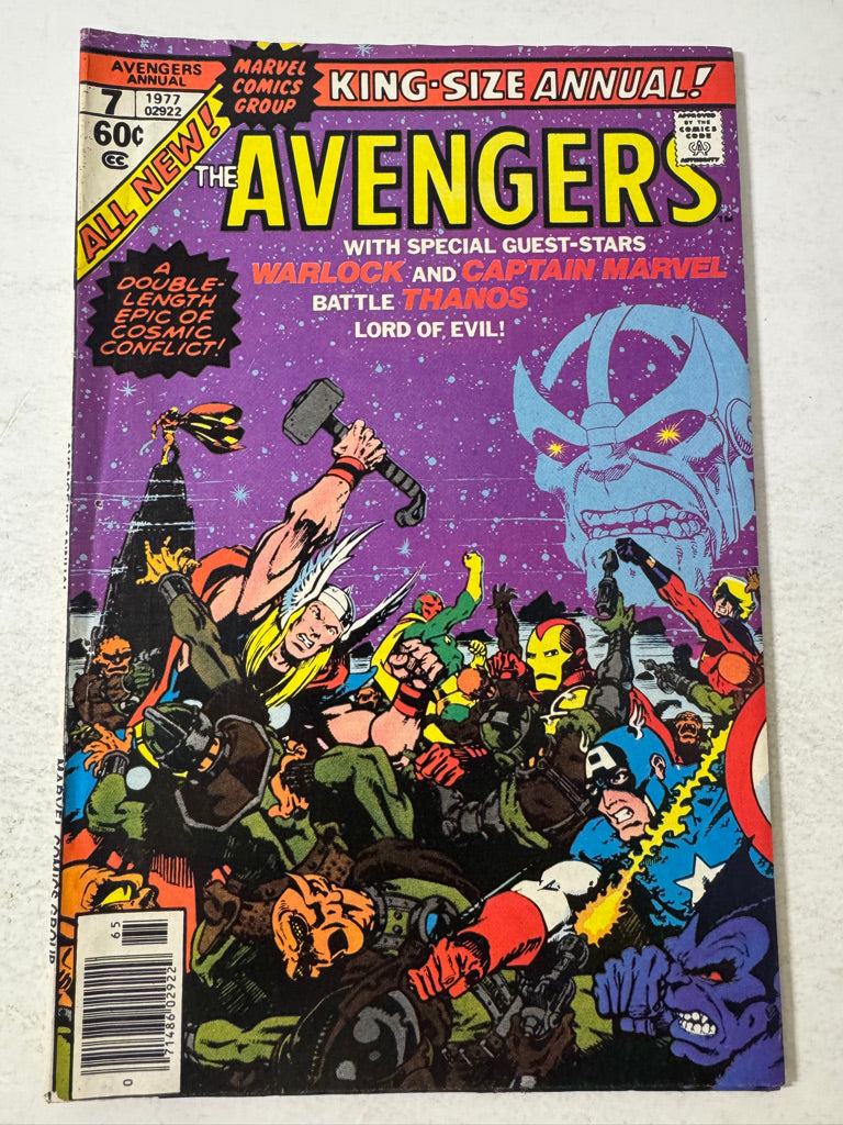 AVENGERS ANNUAL #7  Jim Starlin Cover DOUBLE COVER