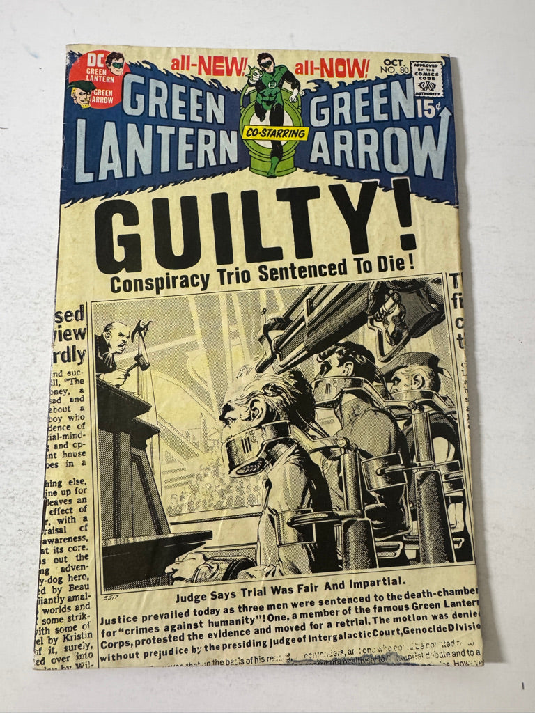 GREEN LANTERN GREEN ARROW #80 GD Neal Adams Cover